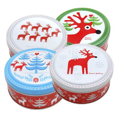 Máslové sušenky Christmas box, Sobi v lese, modré víčko 454g