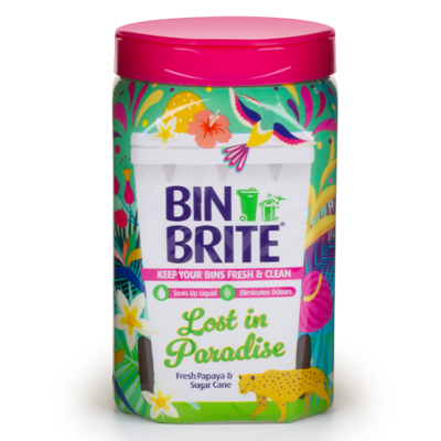 Bin Brite Prášek pro neutralizaci zápachu z koše Lost In Paradise 500g