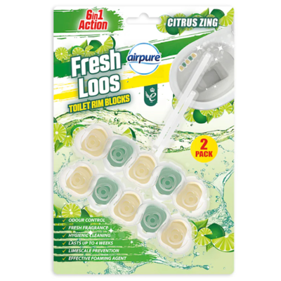 Airpure Fresh Loos závěs do WC Citrus zing 2ks