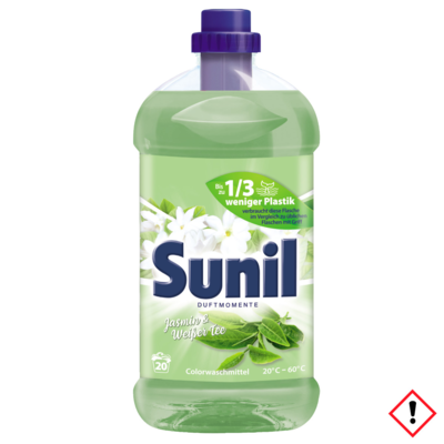 Sunil Color prací gel na barevné prádlo Jasmína bílý čaj 20PD 1,32l