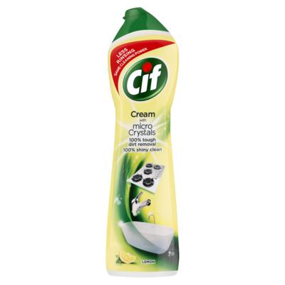 Cif čistící krém s mikrokrystaly, Lemon, 500ml