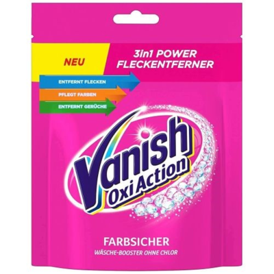 Vanish Oxi Action pink odstraňovač skvrn bez chlóru 250g