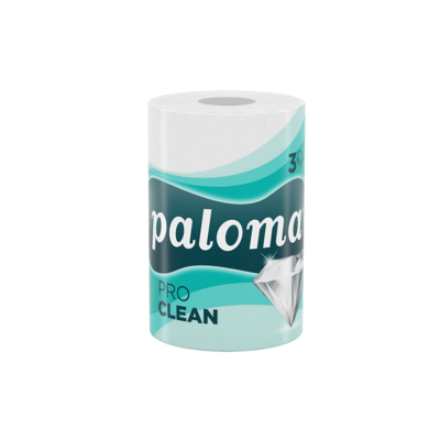 Paloma Pro Clean kuchyňské role 3vr 100% celulóza 130 útržků