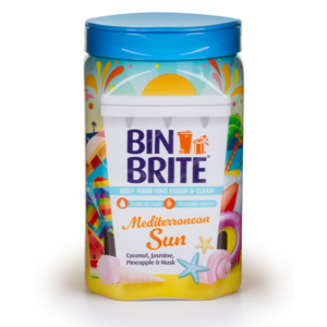 Bin Brite Prášek pro neutralizaci zápachu z koše Mediterranean Sun 500g