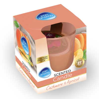 PanAroma vonná svíčka Cashmere a Apricot 85g