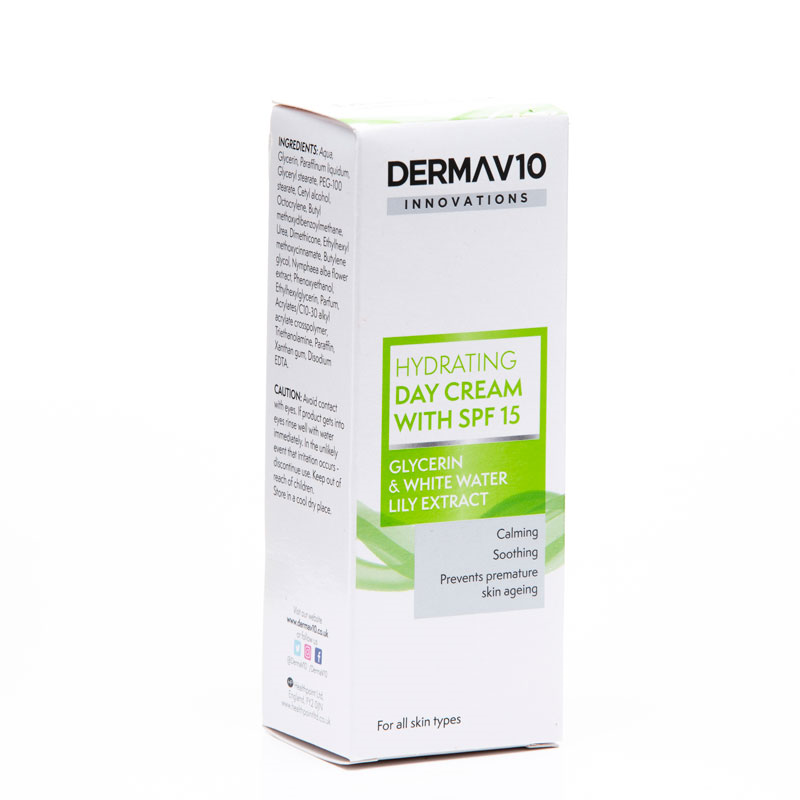 DERMA V10 inovations hydratační krém s faktorem SPF15 50ml