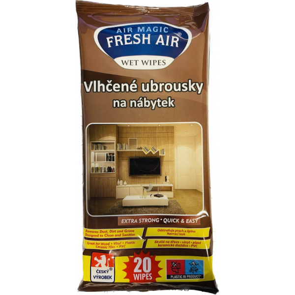 Deep fresh Furniture Čistící ubrousky na nábytek 20 ks