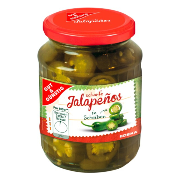 GG Jalapenos papričky, plátky 340g