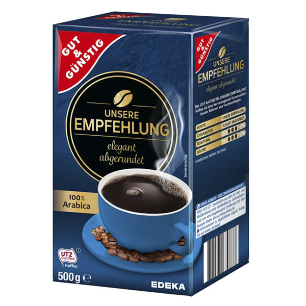 GG Mletá káva 100% Arabica 500g