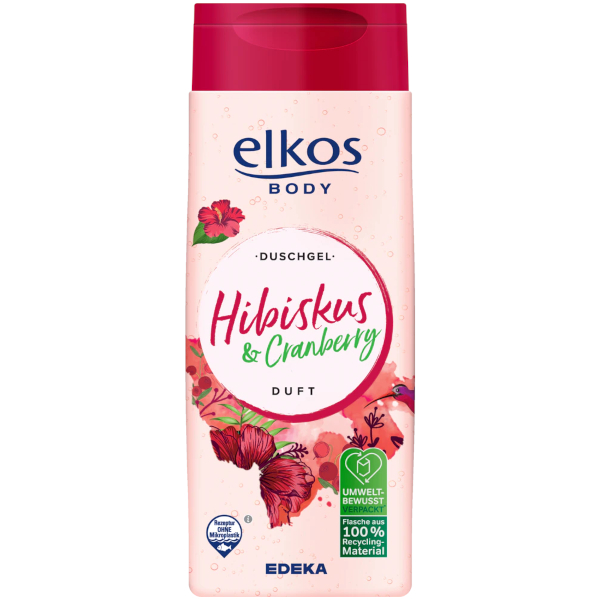 Elkos sprchový gel Ibišek a brusinky 300ml