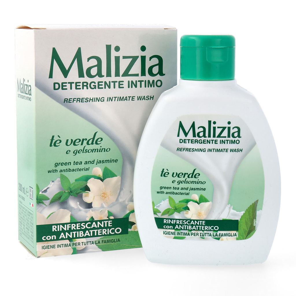 Malizia italský intimní mycí gel zelený čaj 200ml