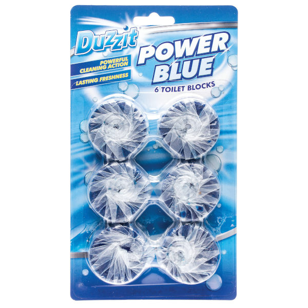 Duzzit Power Blue tablety do WC rezervoárů 6ks