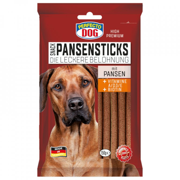 Perfecto Dog tyčky s hovězím bachorem 15ks / 150g